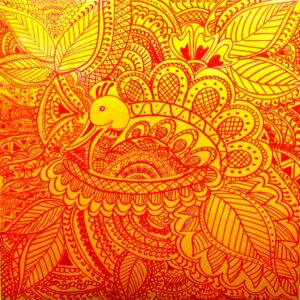 Rangoli Mandana artwork by Singa Rangoli