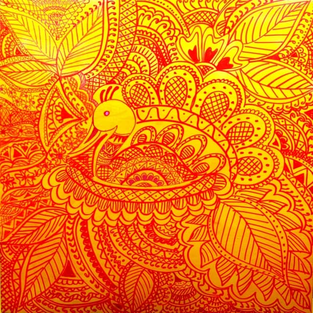 Rangoli Mandana artwork by Singa Rangoli